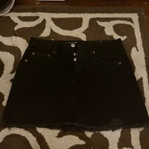 American Eagle Black Denim Skirt